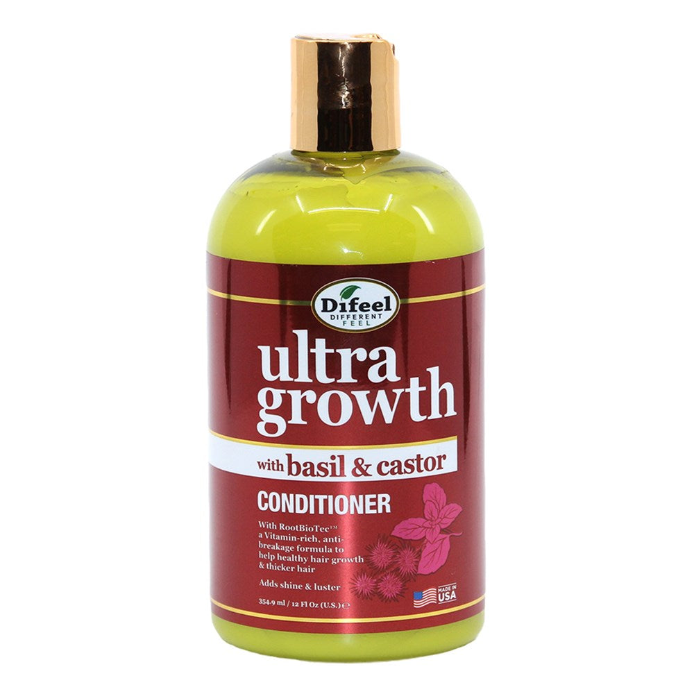 Difeel(Sunflower)  Ultra Growth Basil & Castor Oil Pro-Growth Conditioner (12oz)