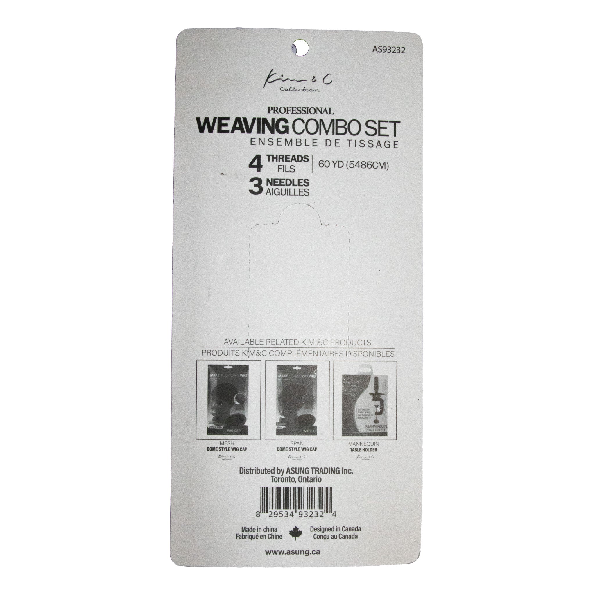 KIM & C 7PCS Thread and Needle Weaving Combo Set