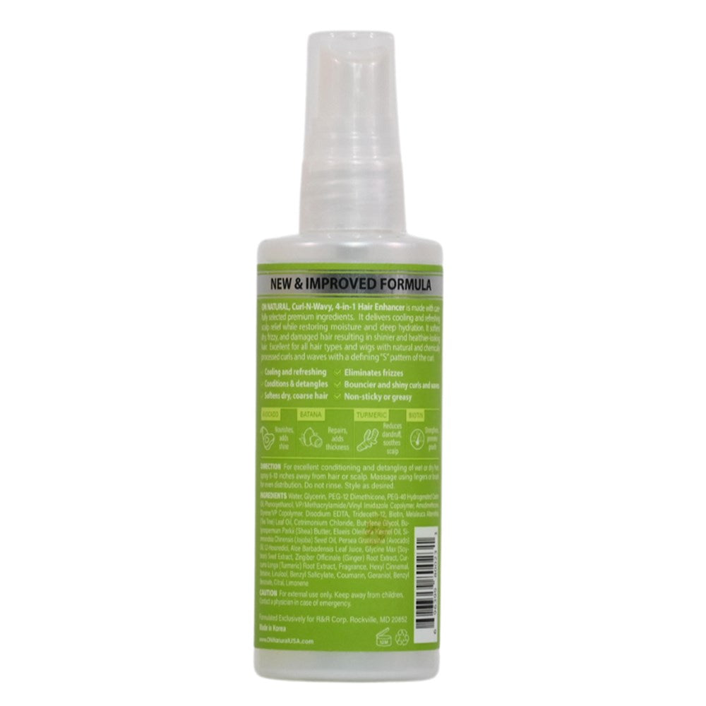 ON NATURAL Curl & Wavy Avocado 4-In-1 Enhancer Conditioner & Detangler