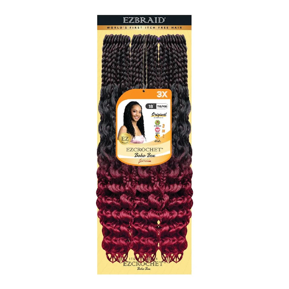 EZBRAID Ezcrochet 3X Boho Box Braid (18inch)