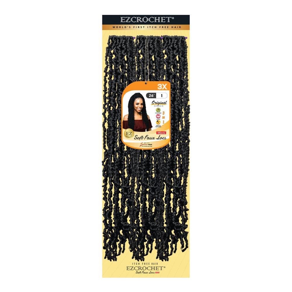 EZBRAID Ezcrochet 3X Soft Faux Locs Braid (26inch)