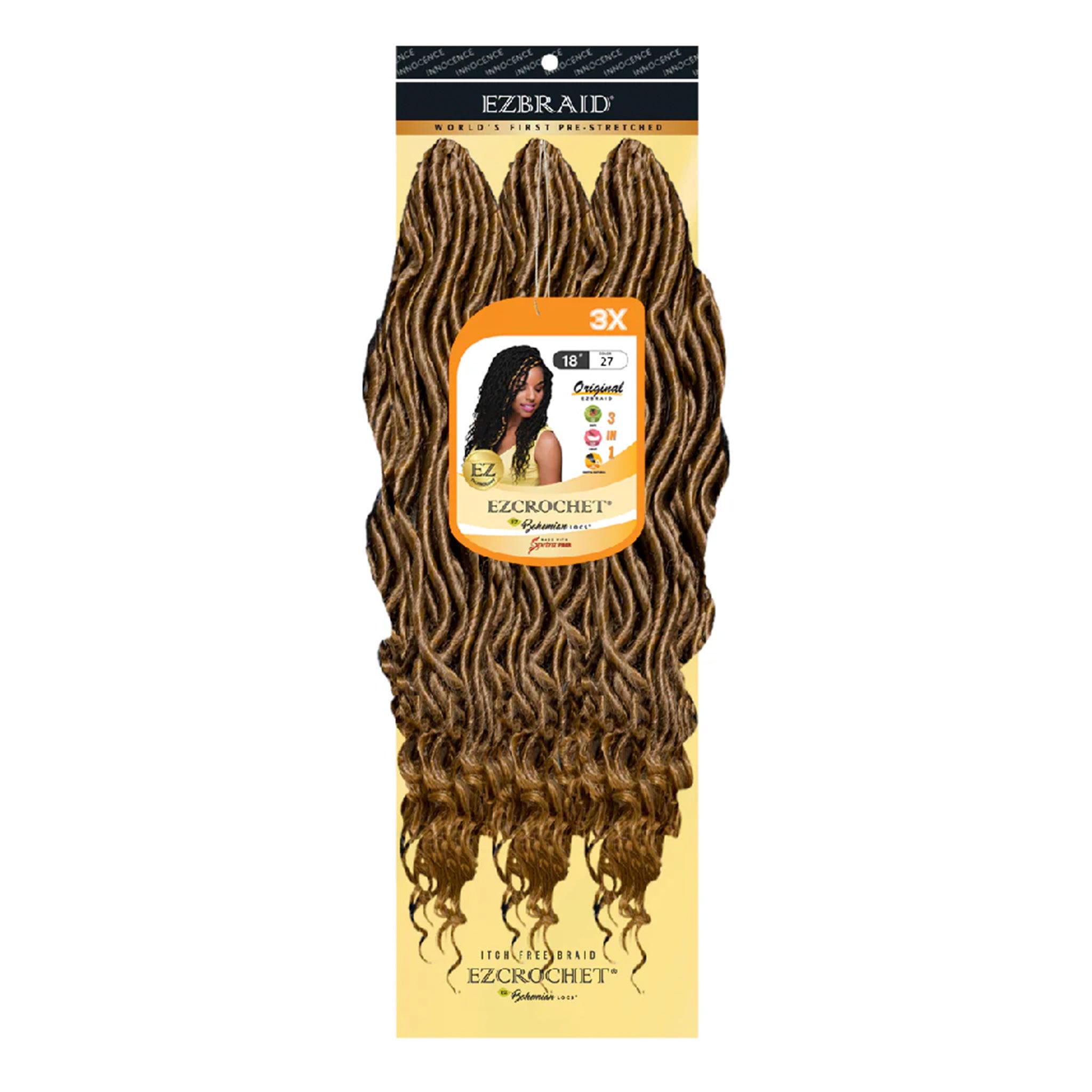 EZBRAID Ezcrochet 3X Bohemian Locs (18inch)