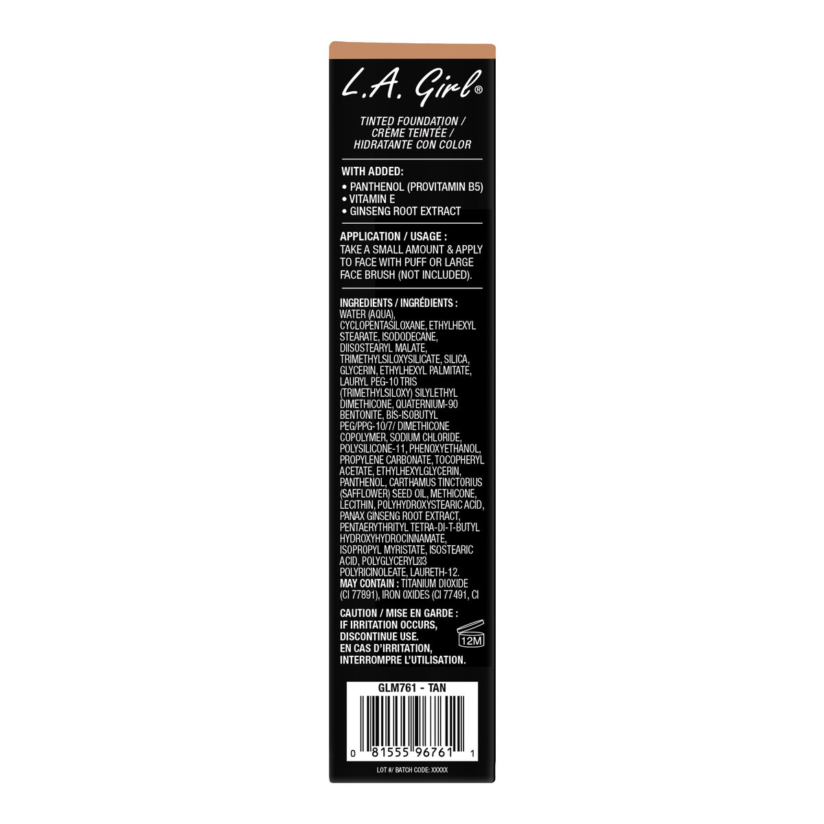 L.A. GIRL Tinted Foundation (1.06oz)