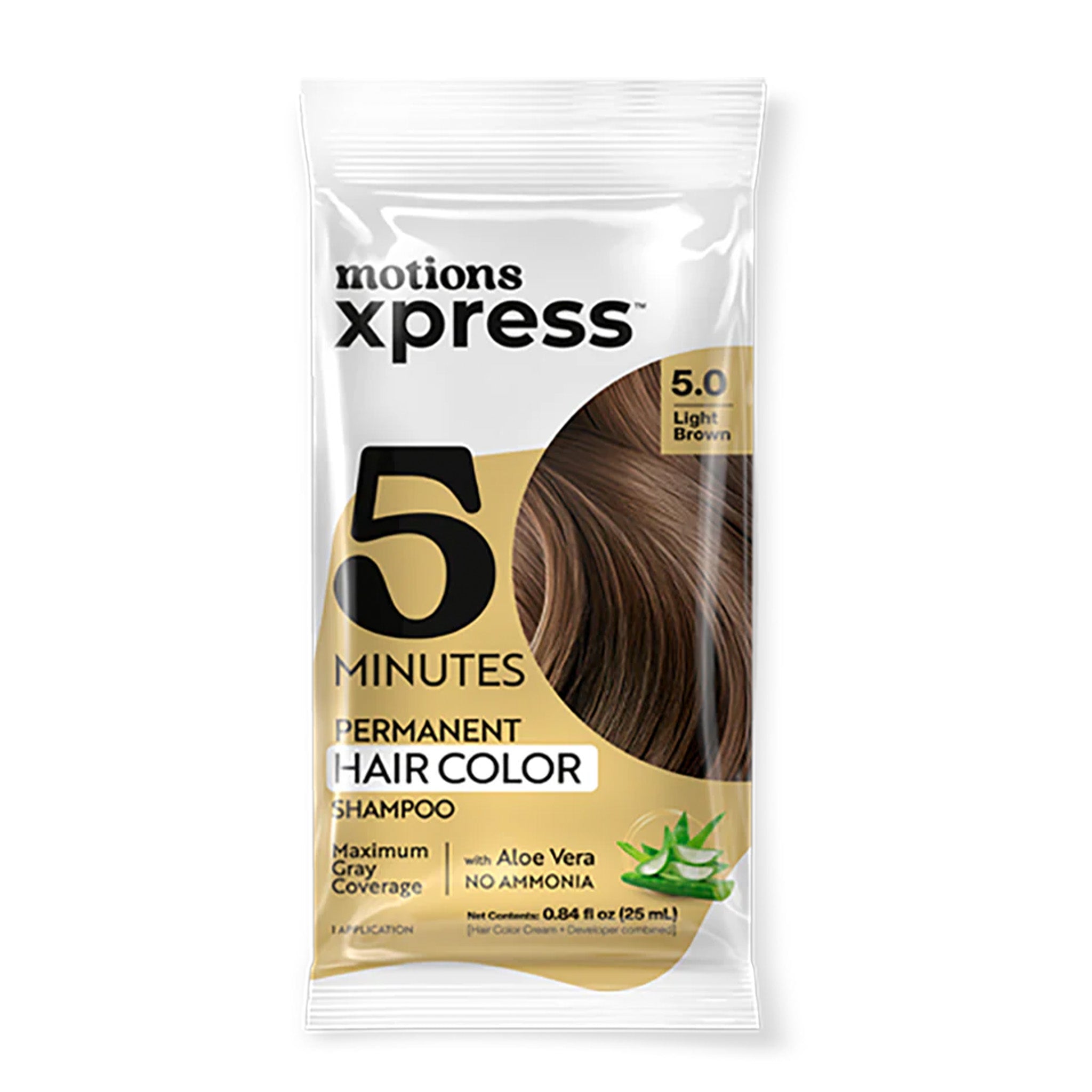 MOTIONS Xpress Permanent Hair Color Shampoo (0.84oz)