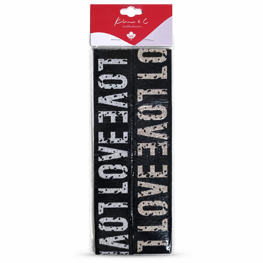 KIM & C Trendy Printed Elastic Headband Set (2pc)