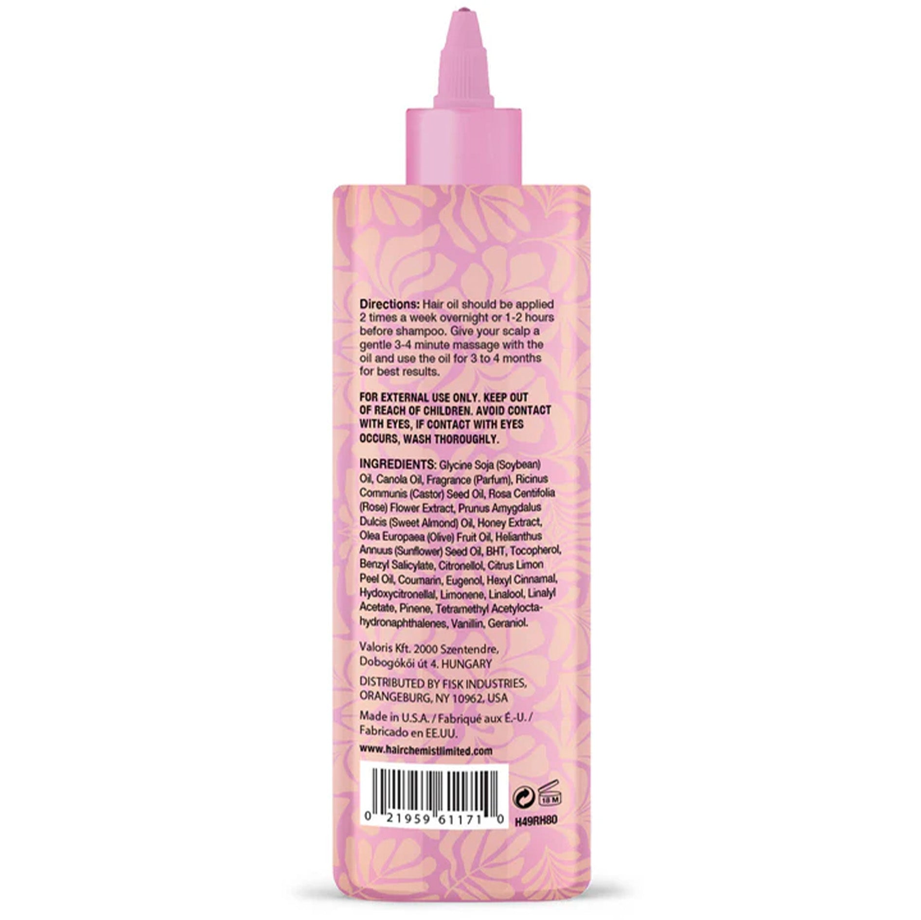 HAIR CHEMIST LIMITED Rose Honey Hair Oil (8oz)