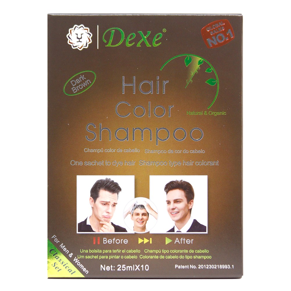DEXE Hair Color Shampoo 25ml (10packettes/box)