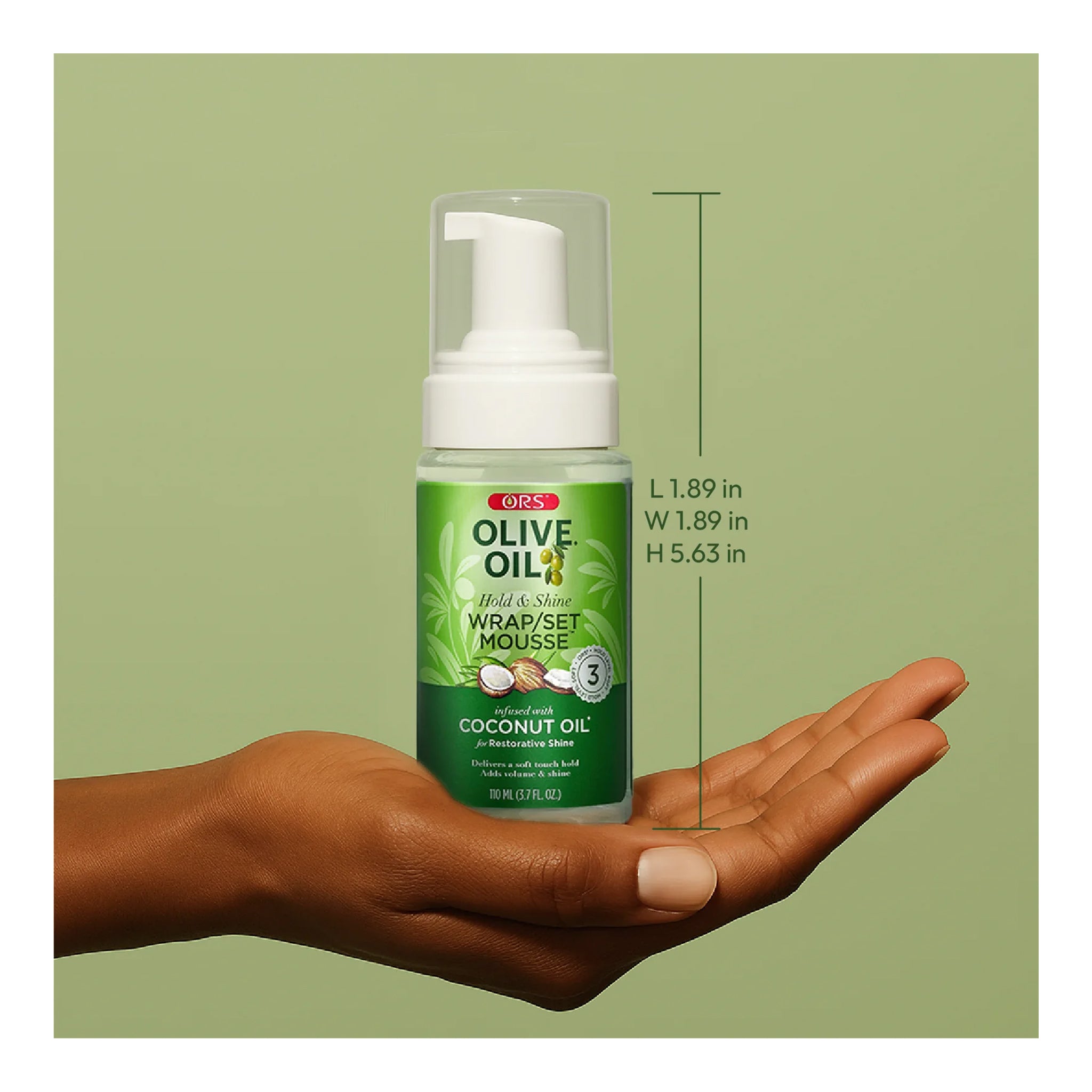 ORS Olive Oil Hold & Shine Wrap Set Mousse - 3.7oz