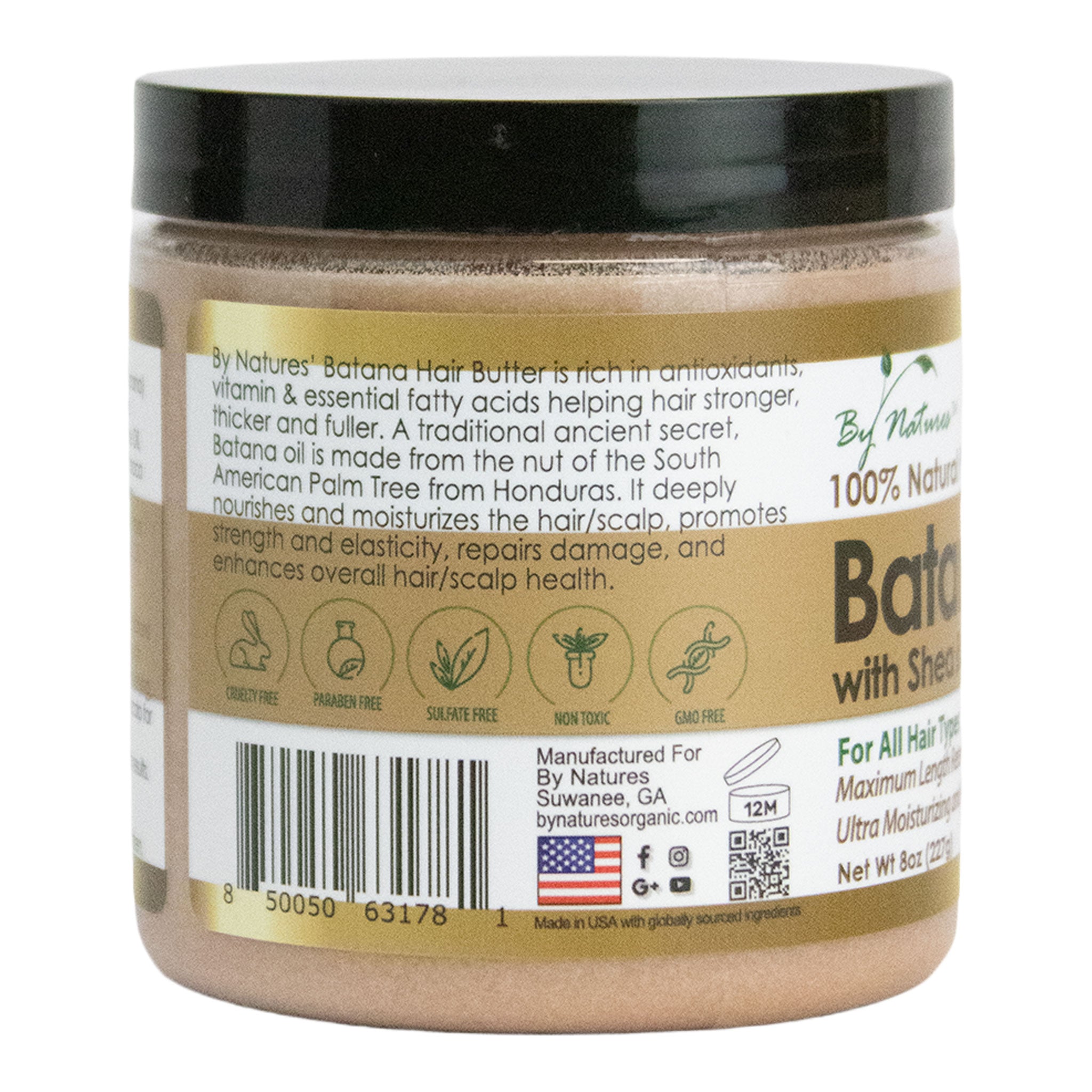 BY NATURES Batana Hair Butter (8oz)