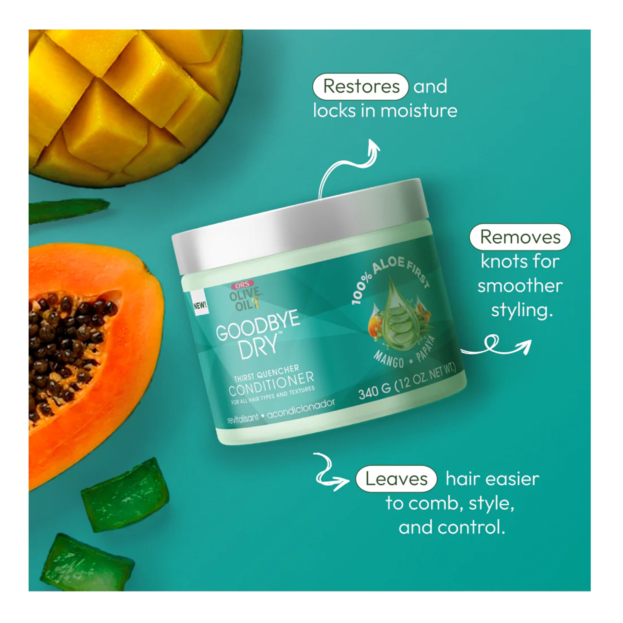 ORS Olive Oil Goodbye Dry Thirst Quencher Conditioner (12oz) - Aone Beauty Supply Online Store