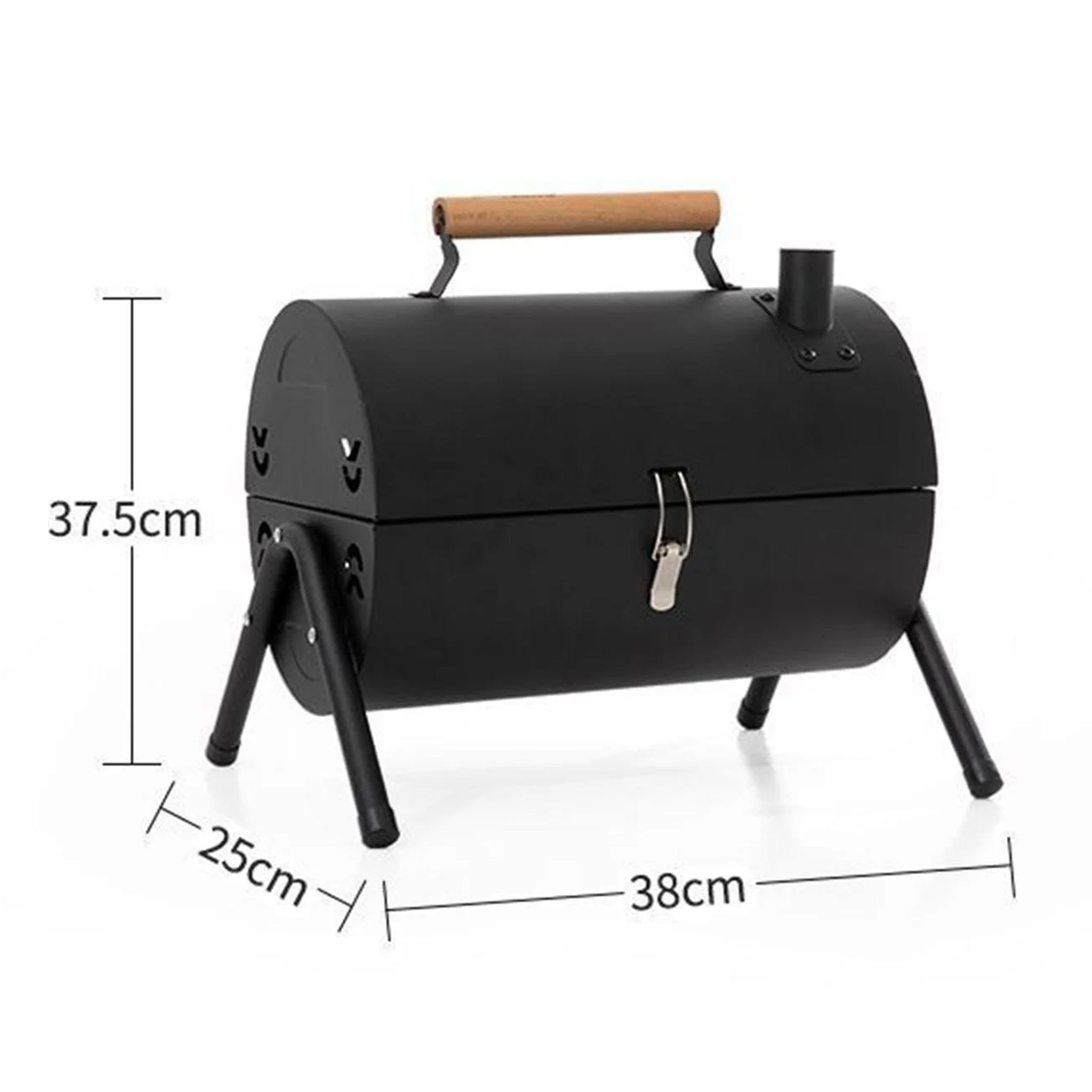 Intervision Double Sided Portable Barbeque Grill - Black