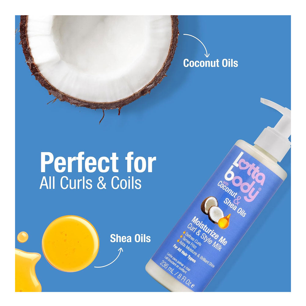 LOTTABODY Coconut & Shea Oils Curl & Style Milk (8oz)
