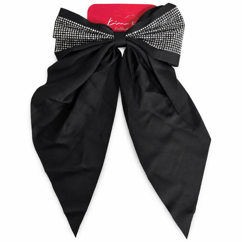 KIM & C Long Tail Bow Clip with Hotfix