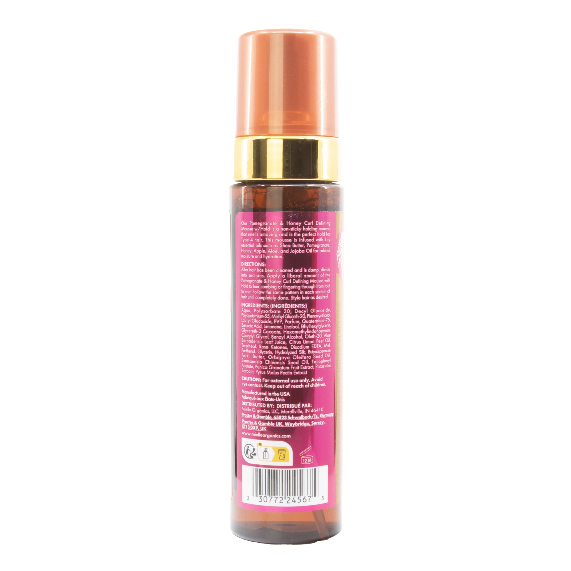 MIELLE Pomegranate & Honey Curl Defining Mousse (7.5oz)