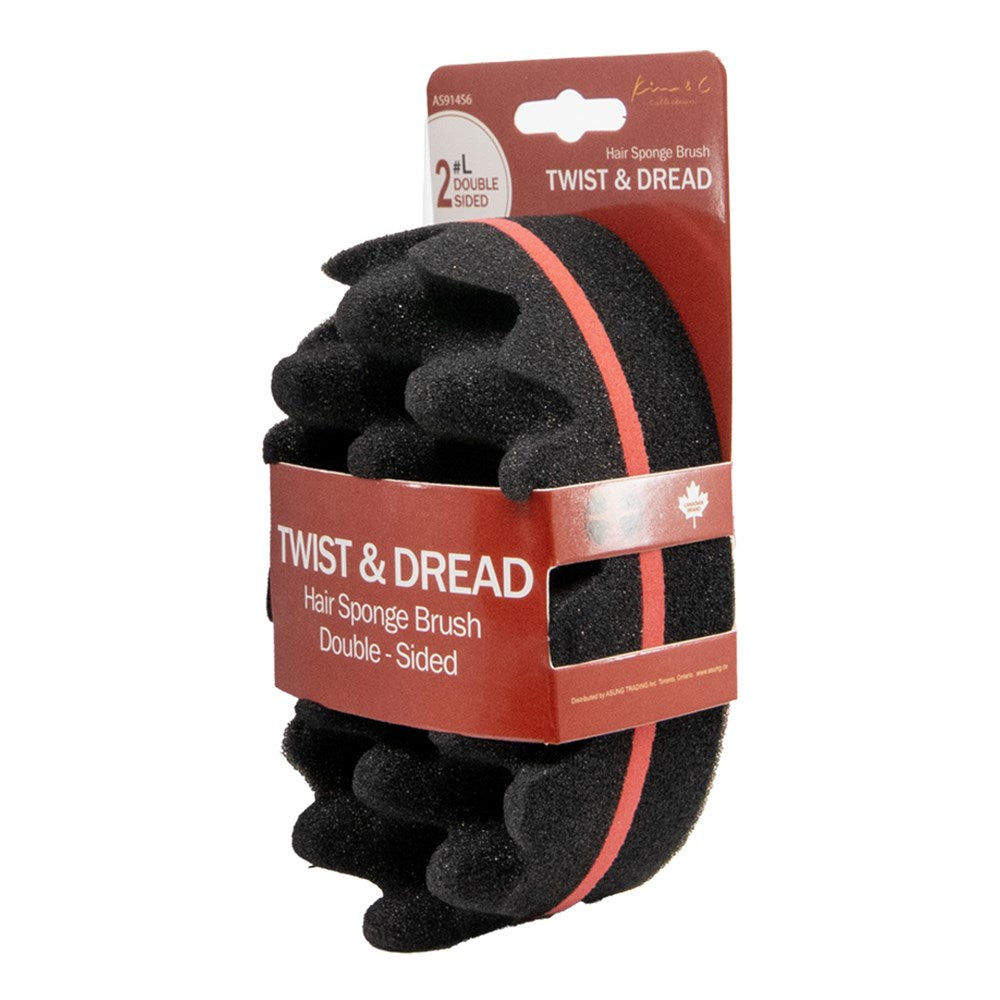 KIM & C Twist & Dread Sponge Brush [Double Sided]