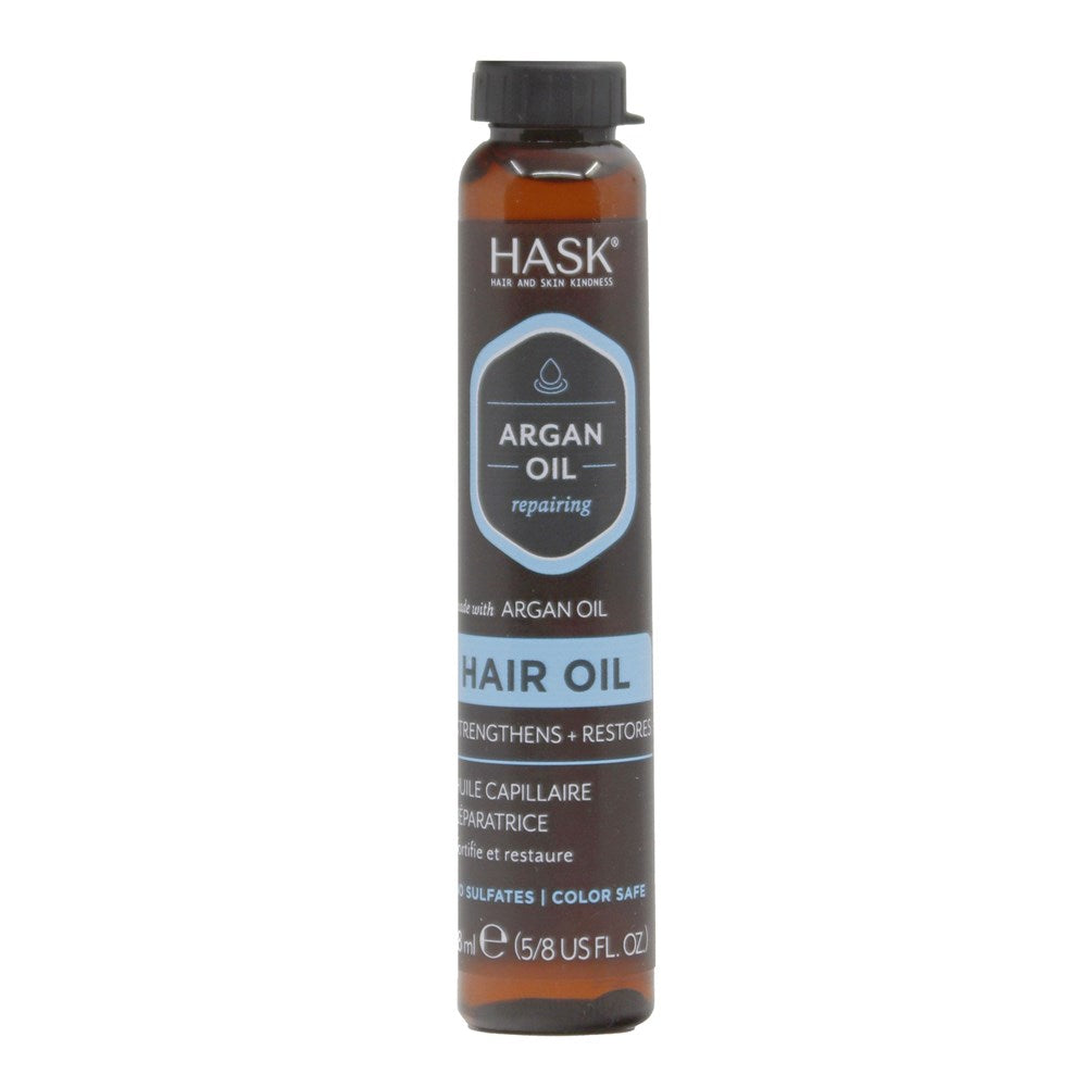 HASK Argan Oil Repairing Shine Hair Oil Vial (18ml)