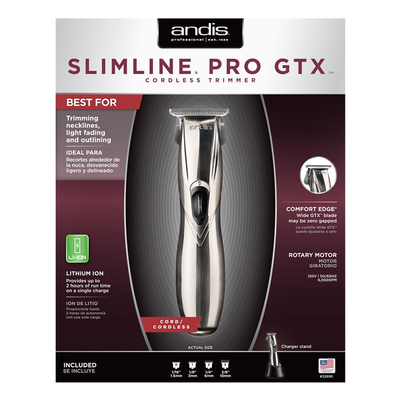 ANDIS Slimline Pro GTX Cordless Trimmer [CUL Certified]