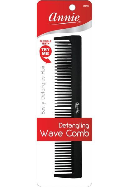Annie Detangling Wave Comb #194 – Black