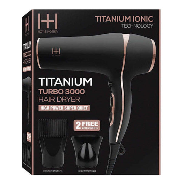 ANNIE Hot Hotter Titanium Turbo 3000 Hair Dryer