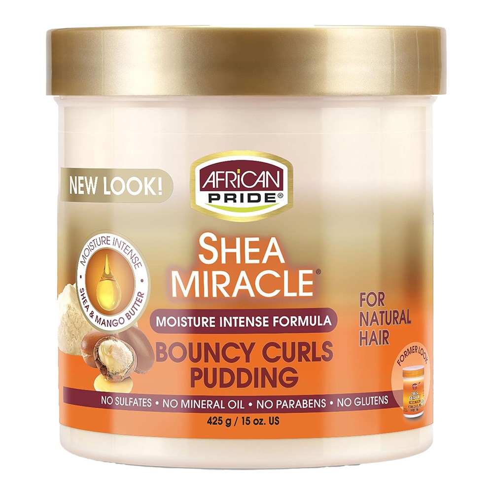 AFRICAN PRIDE Shea Miracle Bouncy Curls Pudding (15oz)