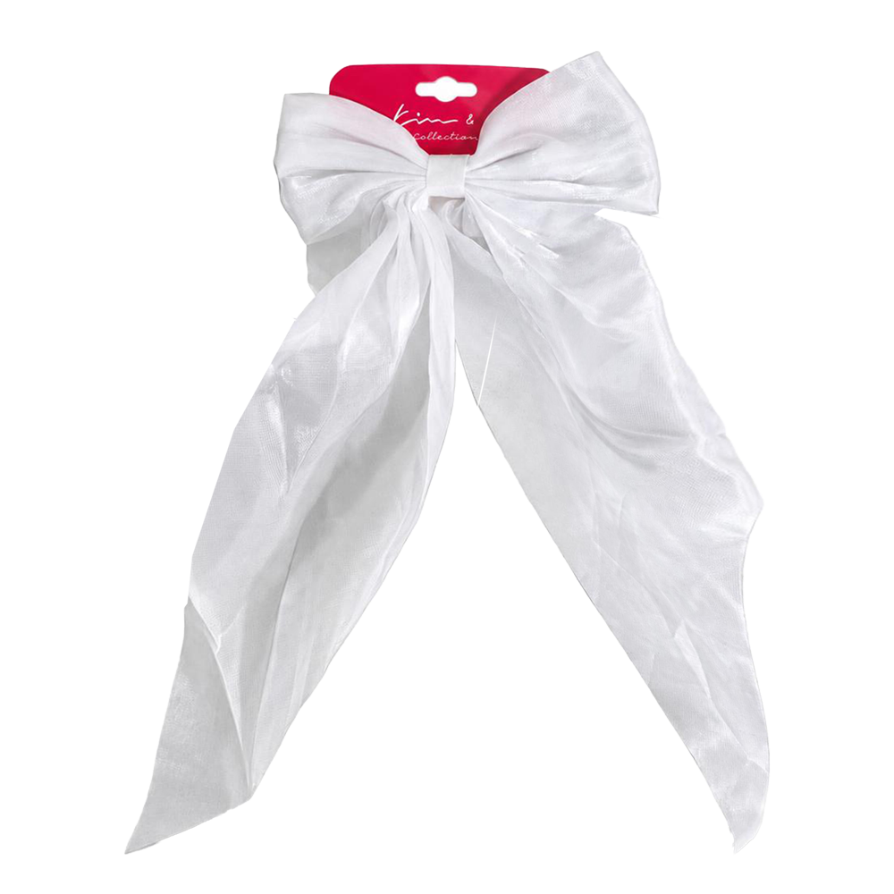 KIM & C Chiffon Long Tail Bow Clip