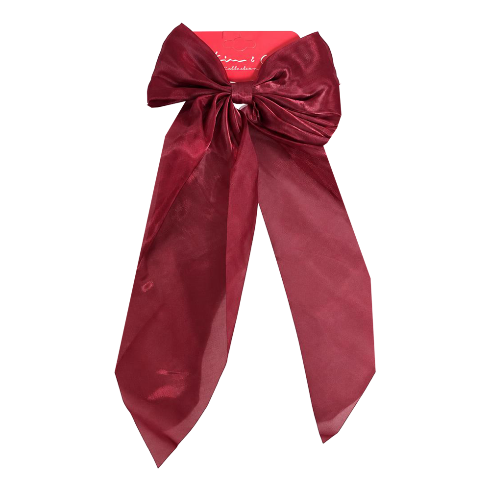 KIM & C Chiffon Long Tail Bow Clip