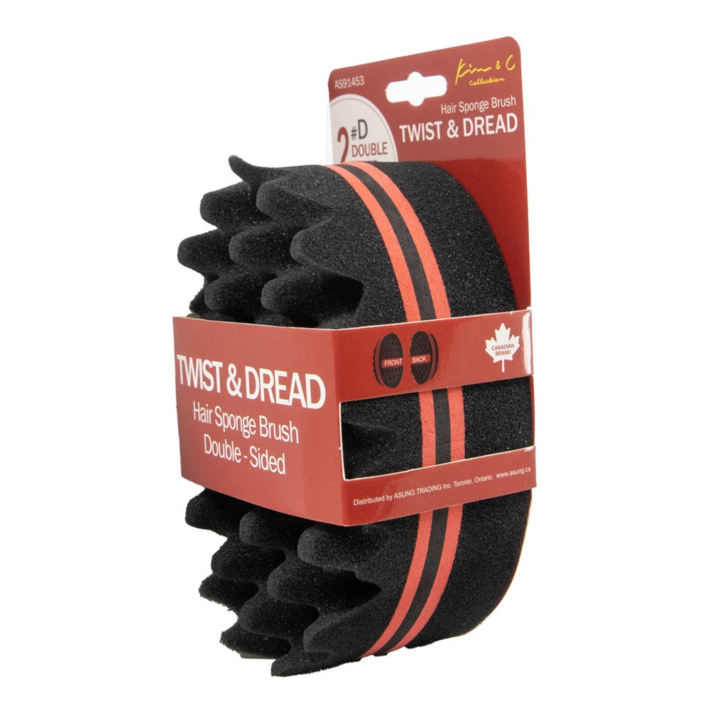 KIM & C Twist & Dread Sponge Brush [Double Sided]