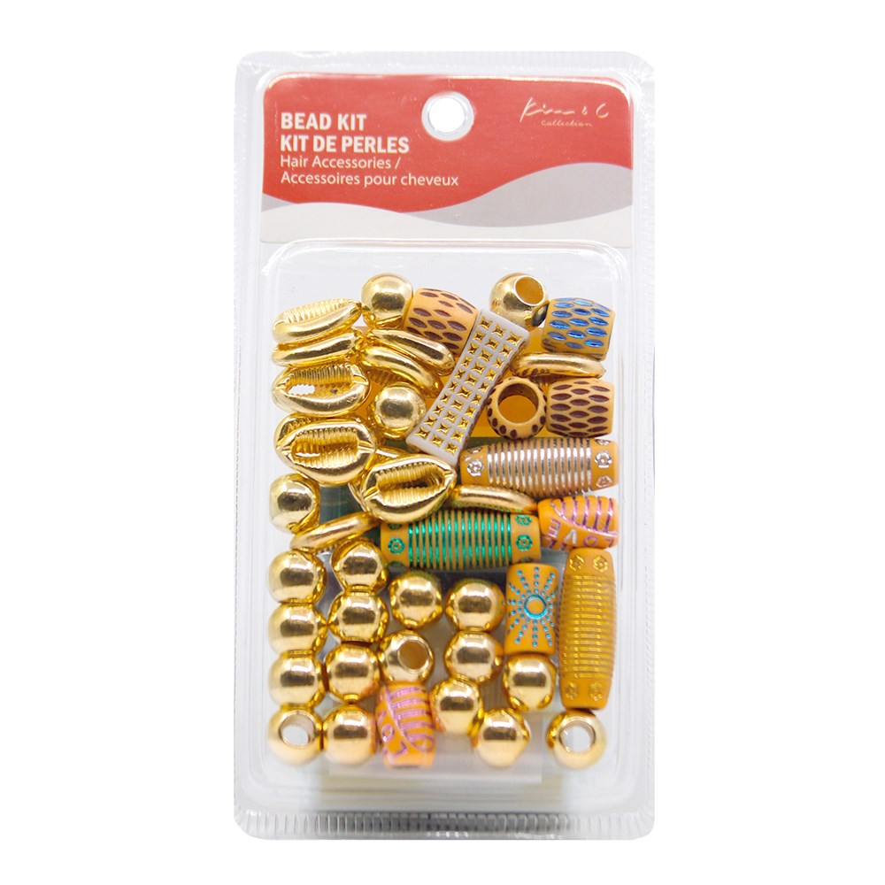 KIM & C  Wooden Hair Beads