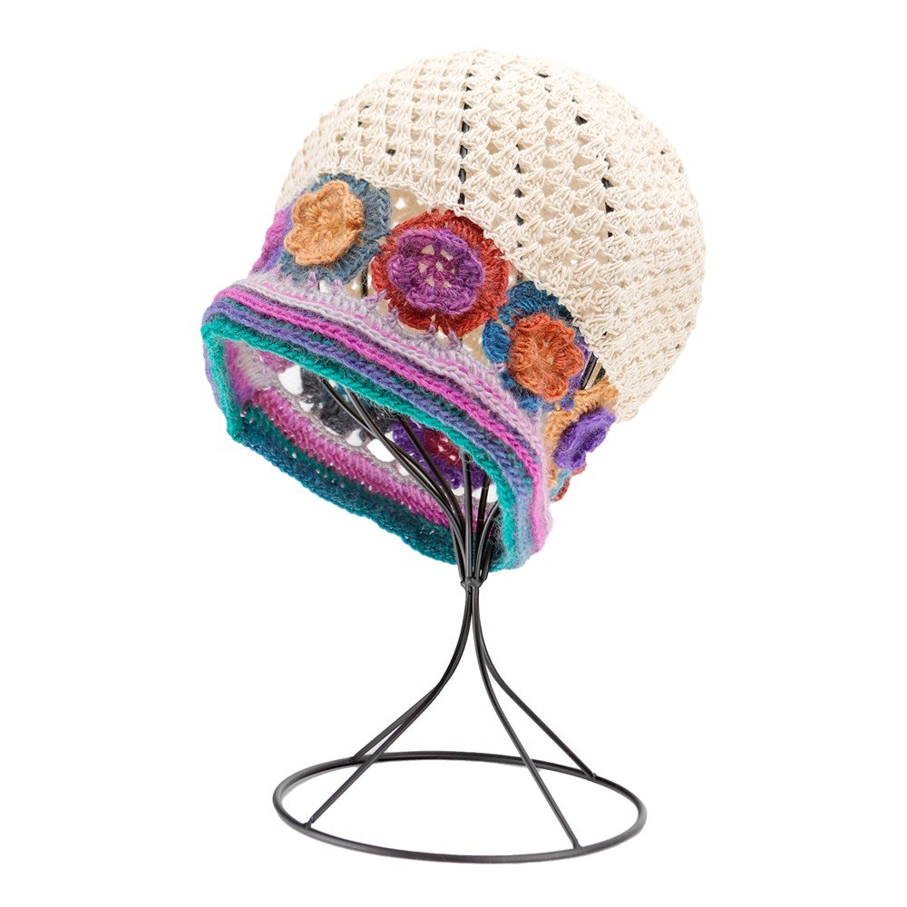 KIM & C Handmade Fashion Floral Net Hat