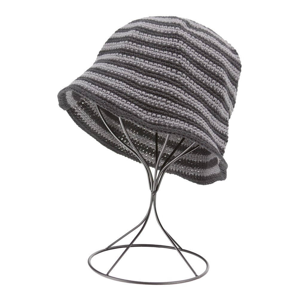 KIM & C Handmade Fashion Bucket Stripe Hat
