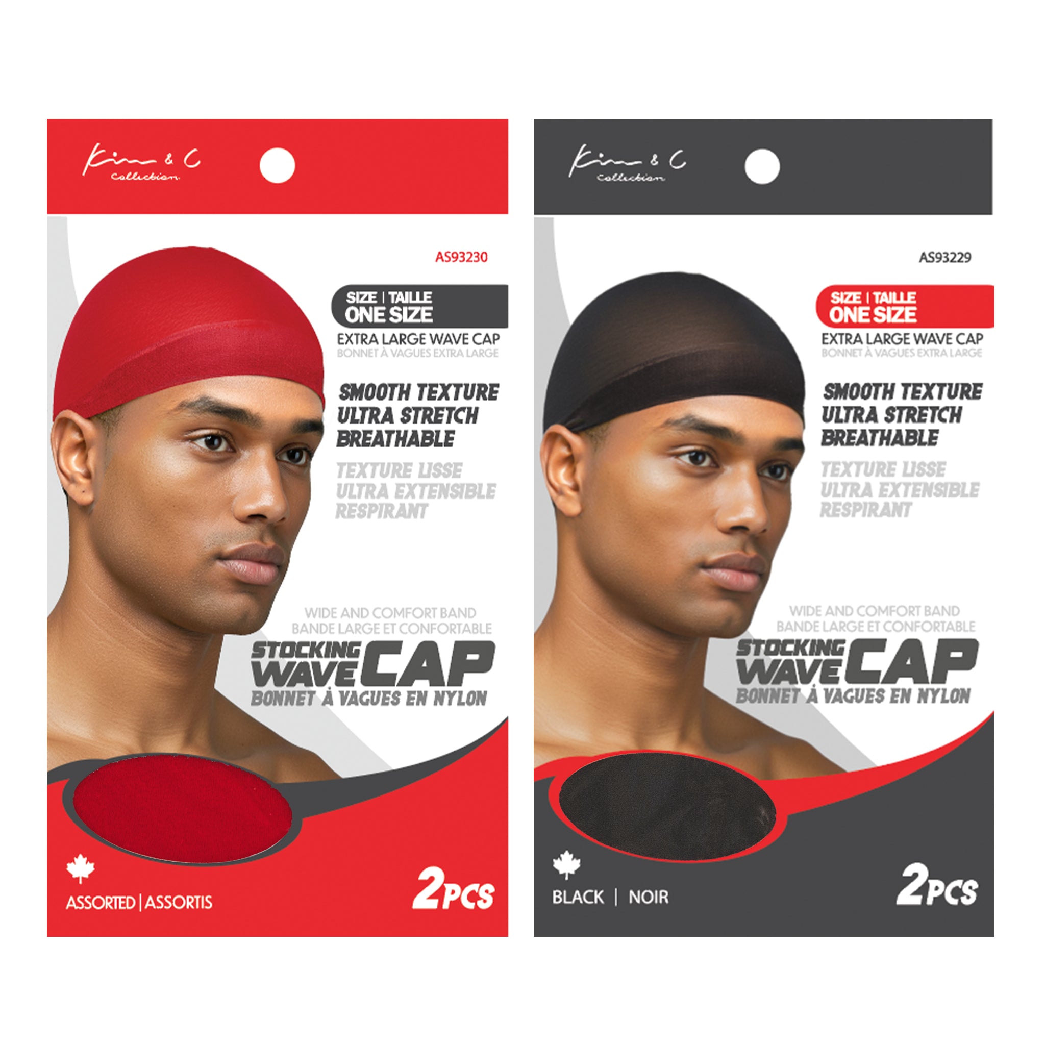 KIM & C Stocking Wave Cap 2pcs
