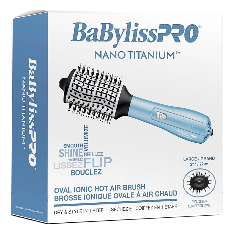 BABYLISS PRO Ionic & Nano-Titanium Oval Hot Air Brush