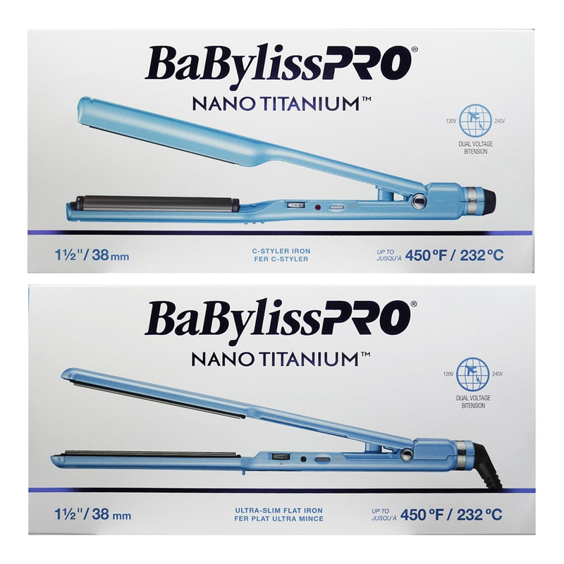 BABYLISS PRO Nano Titanium Ceramic Flat Iron