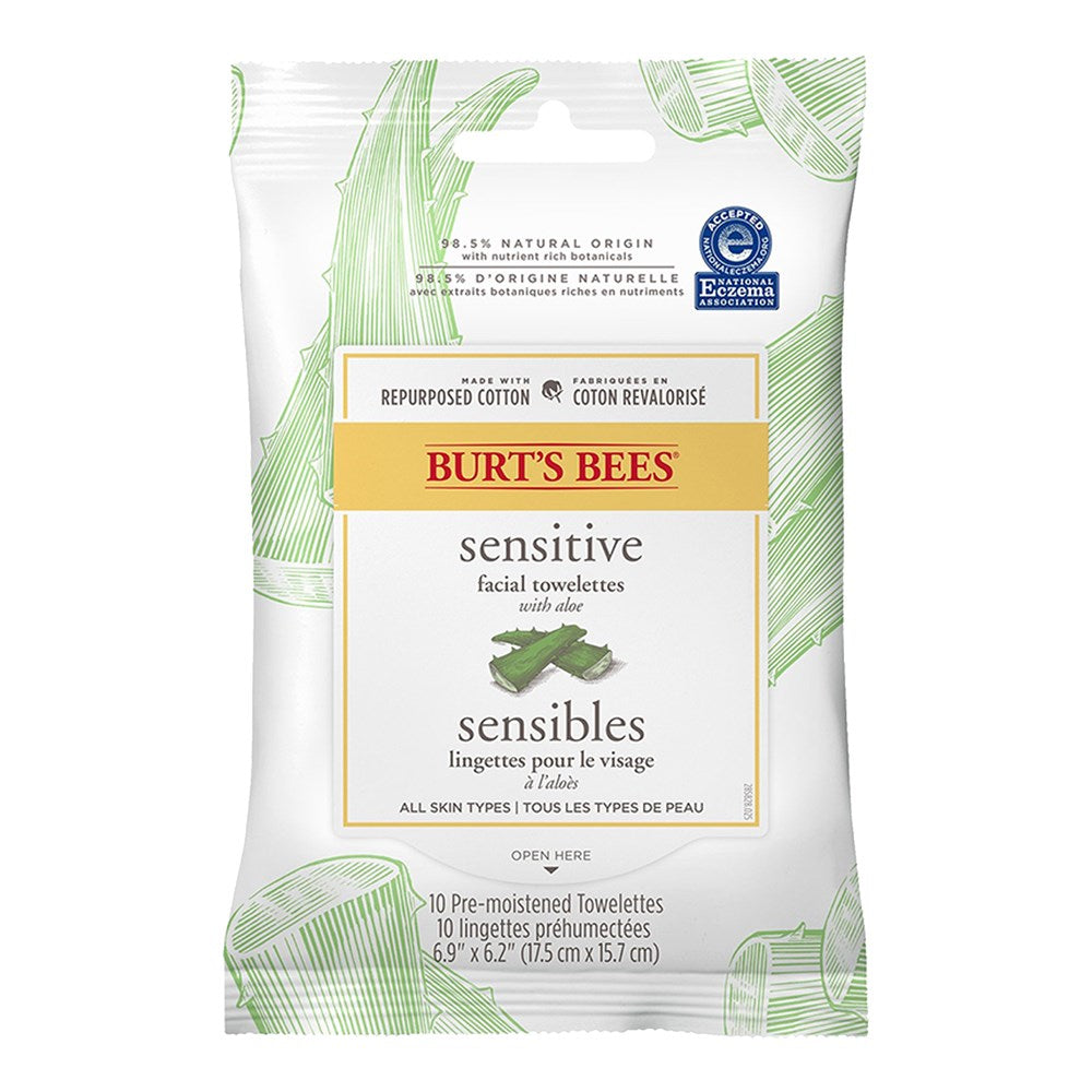 BURT'S BEES Sensitive Facial Towelettes