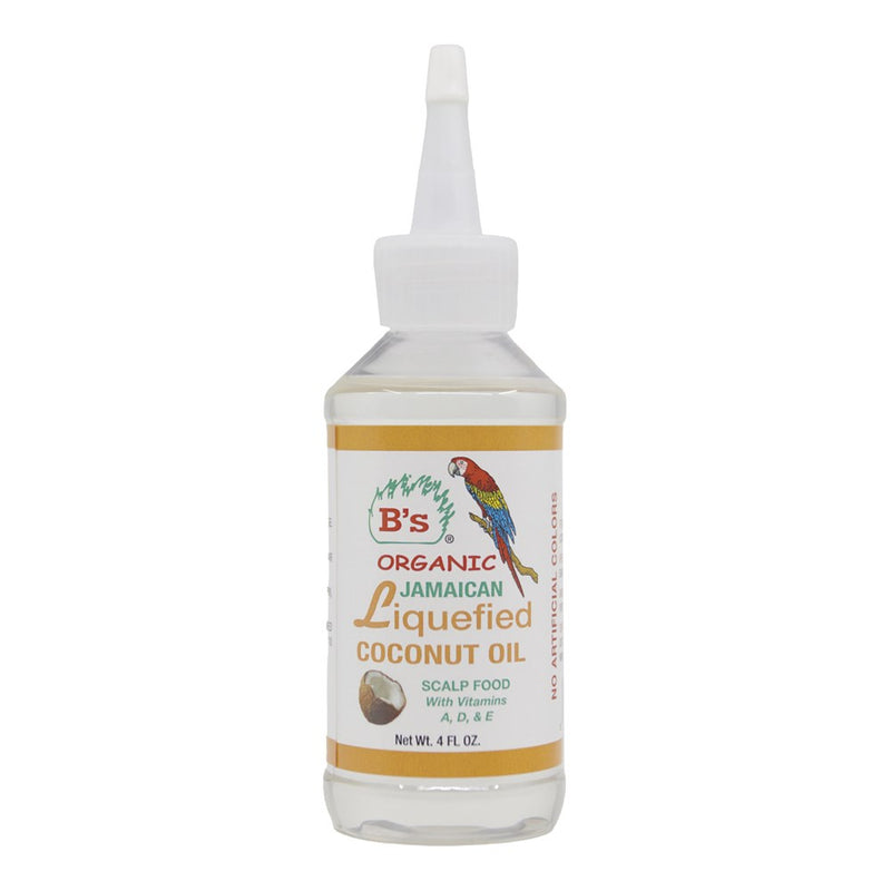 B'S ORGANIC Jamaican Liquefied Coconut Oil (4oz)