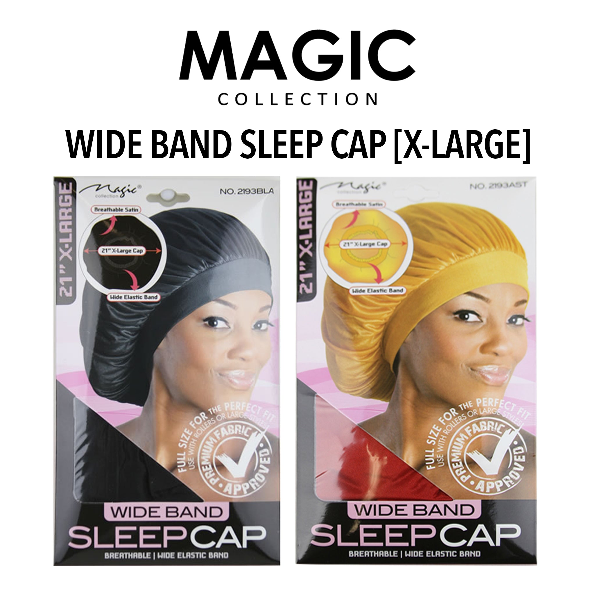 MAGIC COLLECTION Wide Band Sleep Cap [X-Large]