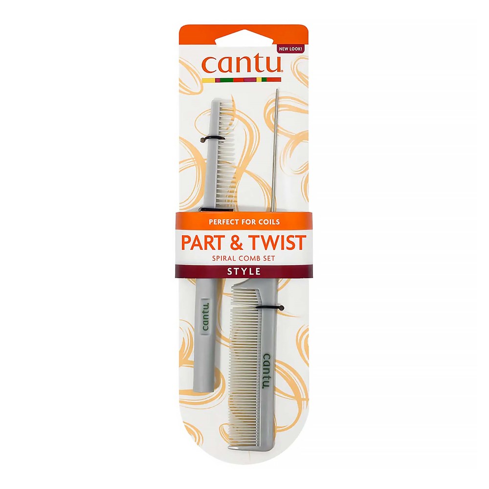 Cantu Style Part and Twist Set 2 combs product package