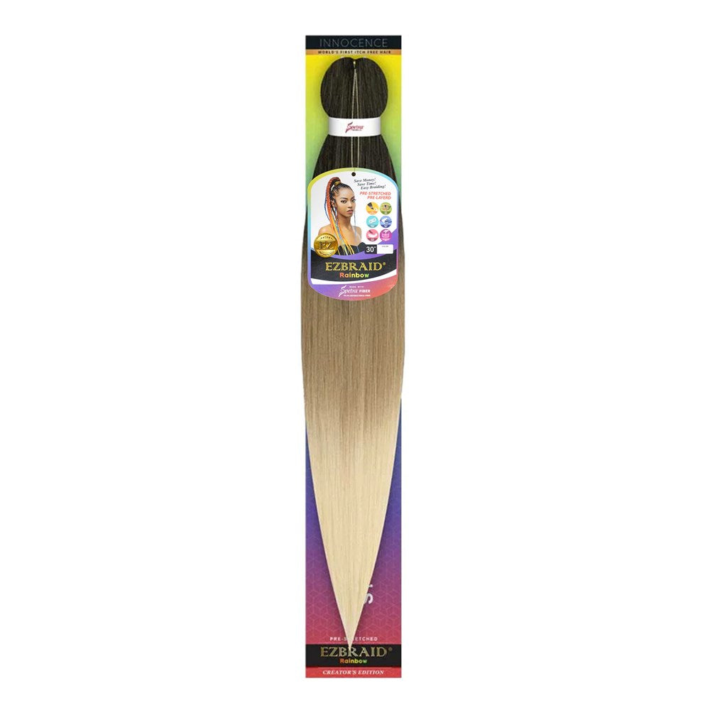 EZBRAID Rainbow 3-Tone Color Pre-Stretched Braid (30inch)
