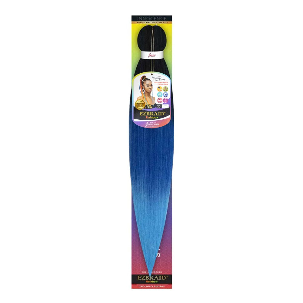 EZBRAID Rainbow 3-Tone Color Pre-Stretched Braid (30inch)