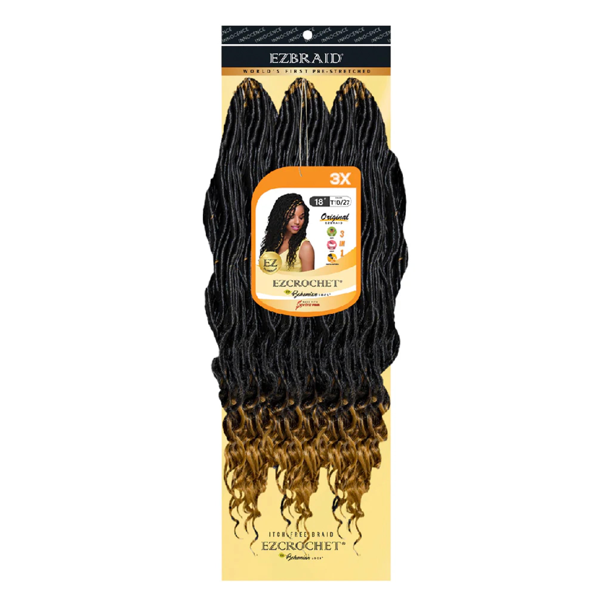 EZBRAID Ezcrochet 3X Bohemian Locs (18inch)