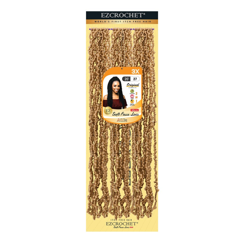 EZBRAID Ezcrochet 3X Soft Faux Locs Micro Braid