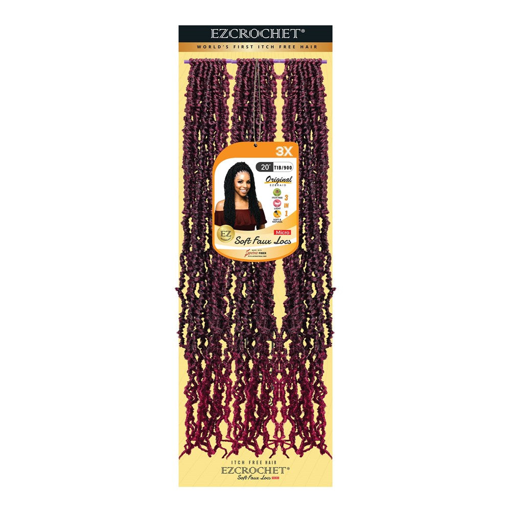 EZBRAID Ezcrochet 3X Soft Faux Locs Braid (20inch)