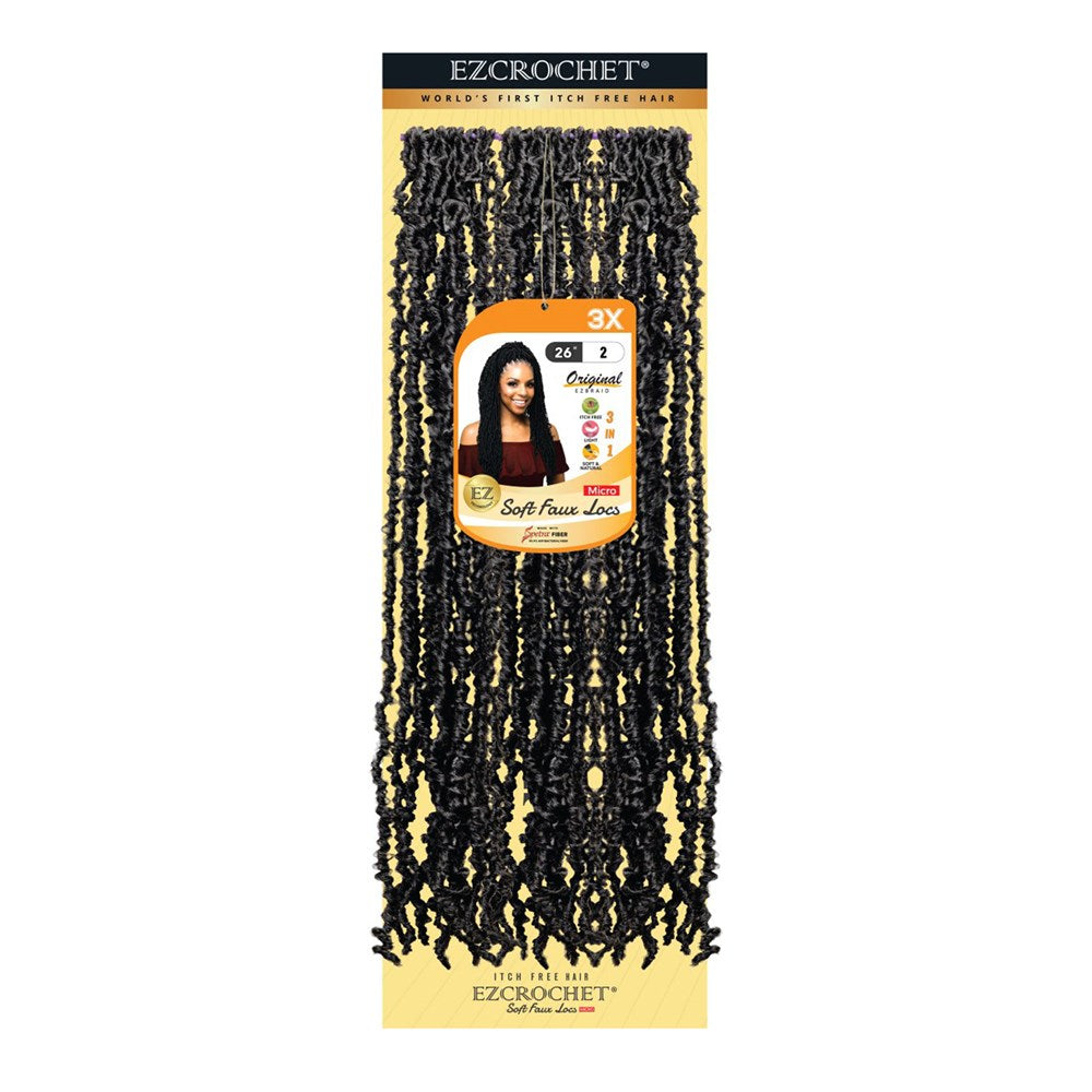 EZBRAID Ezcrochet 3X Soft Faux Locs Braid (26inch)