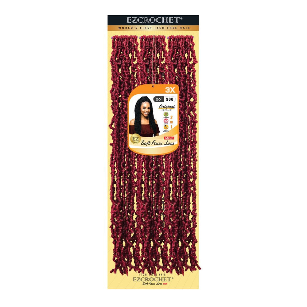 EZBRAID Ezcrochet 3X Soft Faux Locs Braid (26inch)
