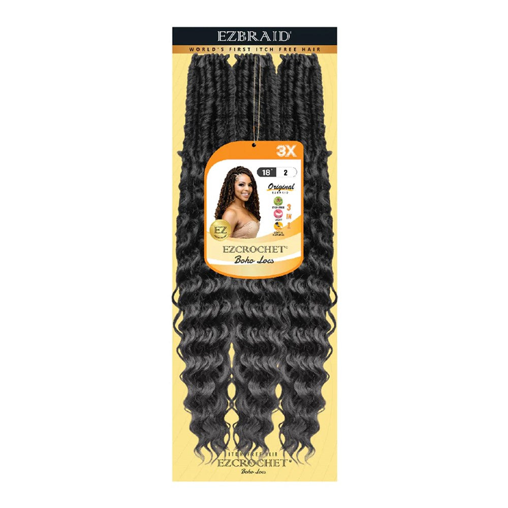EZBRAID Ezcrochet 3X Boho Locs Braid (18inch)