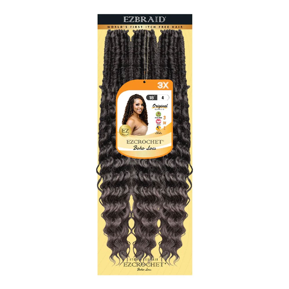 EZBRAID Ezcrochet 3X Boho Locs Braid (18inch)