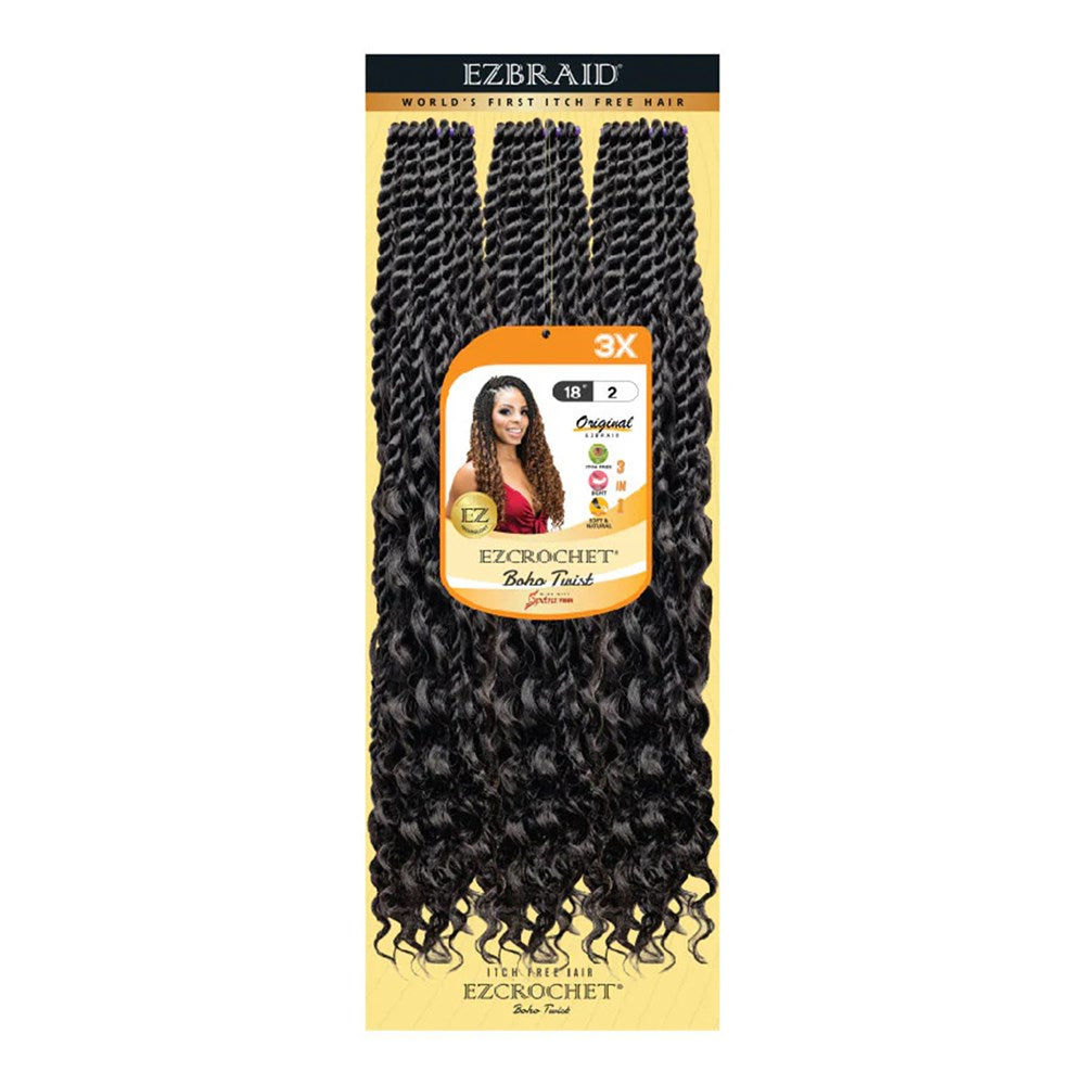 EZBRAID Ezcrochet 3X Boho Twist Braid (18inch)