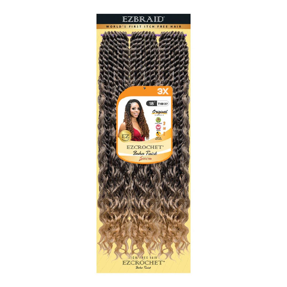 EZBRAID Ezcrochet 3X Boho Twist Braid (18inch)