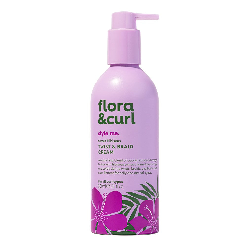FLORA & CURL Sweet Hibiscus Sweet Hibiscus Twist & Braid Cream (10.1oz)