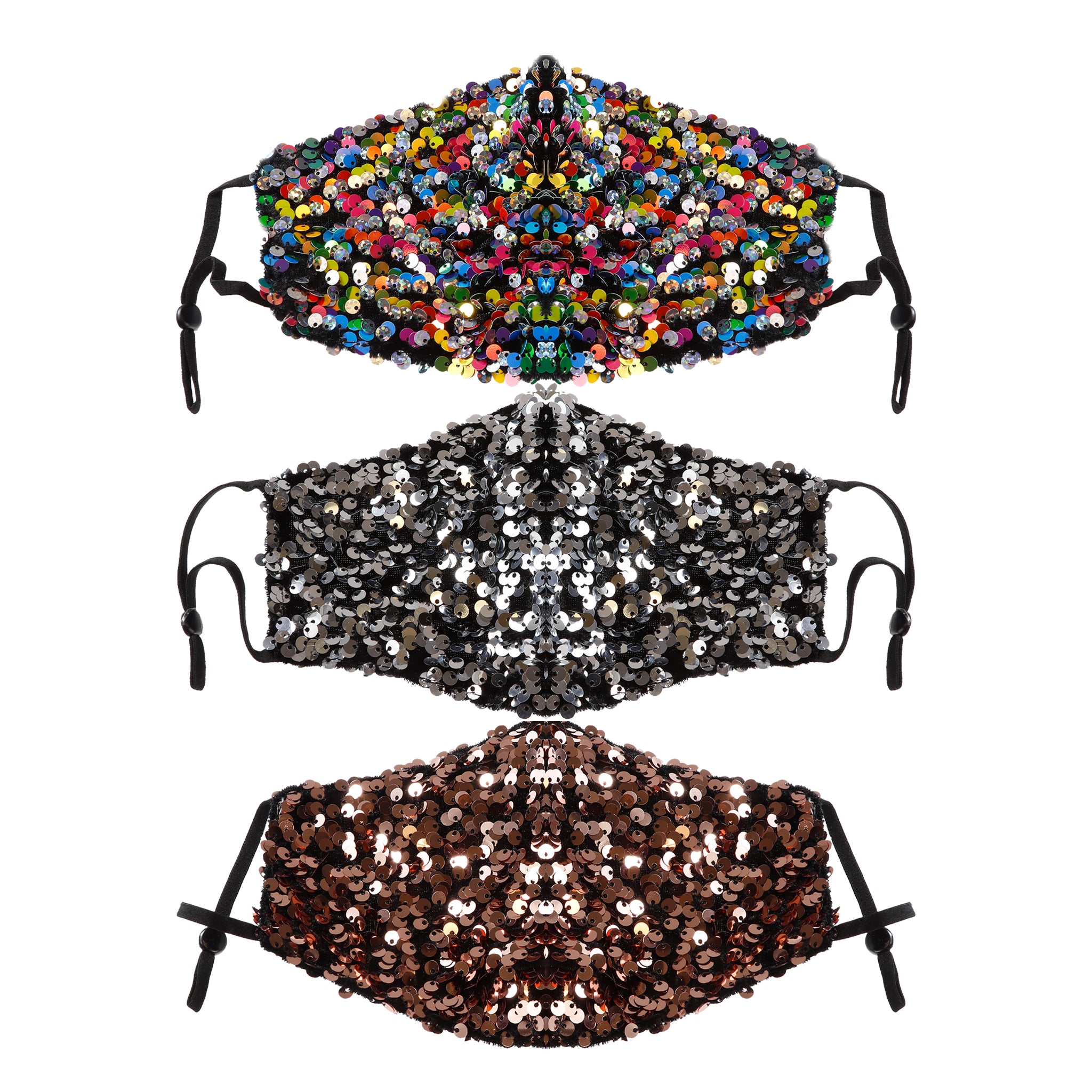 KIM & C Large Seuquin Earloop Face Mask